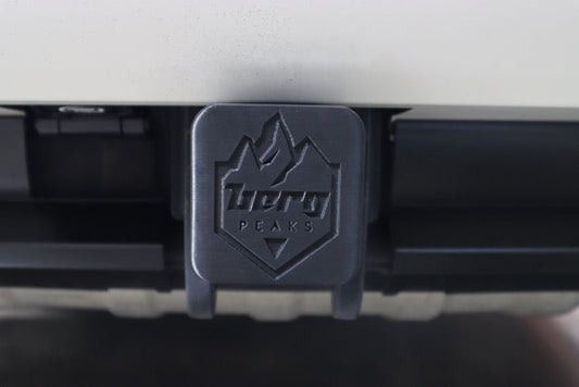 Berg Peaks branded hitch cover to complete your off-road build.