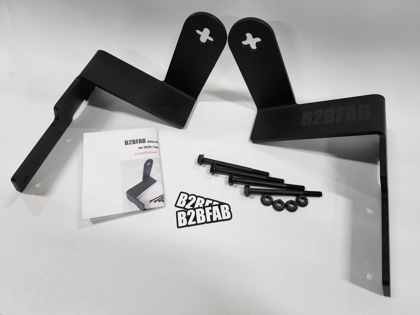 B2BFAB Atlas Auxiliary Light Bracket, for 2020+ facelift Atlas models - Berg Peaks Off-Road