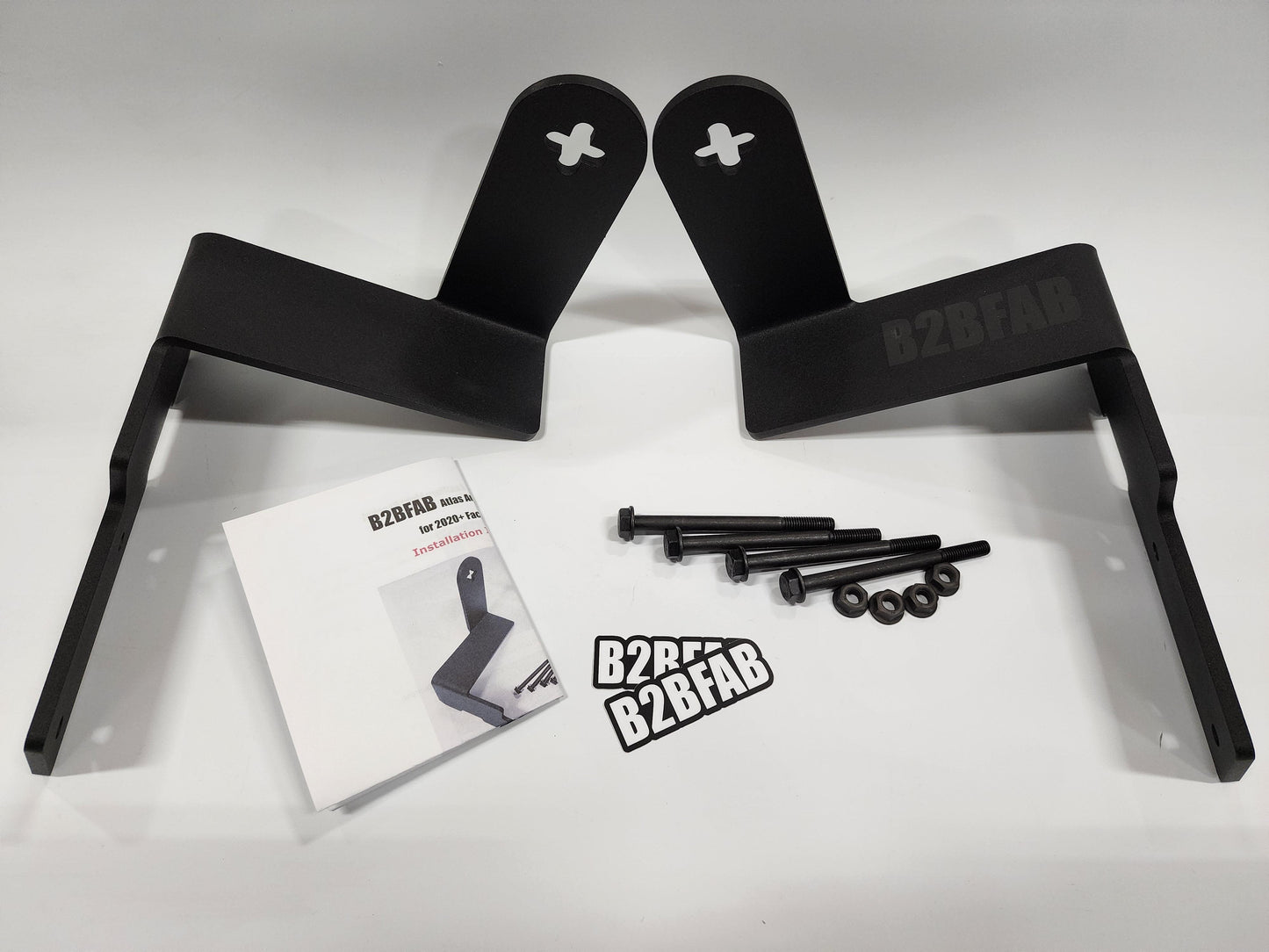 B2BFAB Atlas Auxiliary Light Bracket, for 2020+ facelift Atlas models - Berg Peaks Off-Road