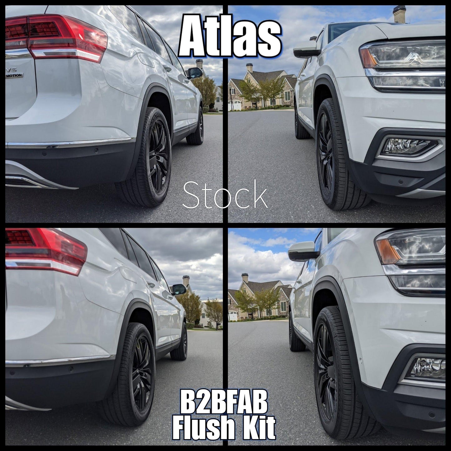 B2BFAB Atlas / Cross Sport Flush, wheel spacer kit w/hardware (15/20mm) - Berg Peaks Off-Road