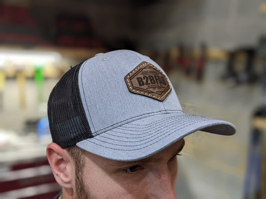 B2BFAB Leather Patch Snapback Hat - Berg Peaks Off-Road