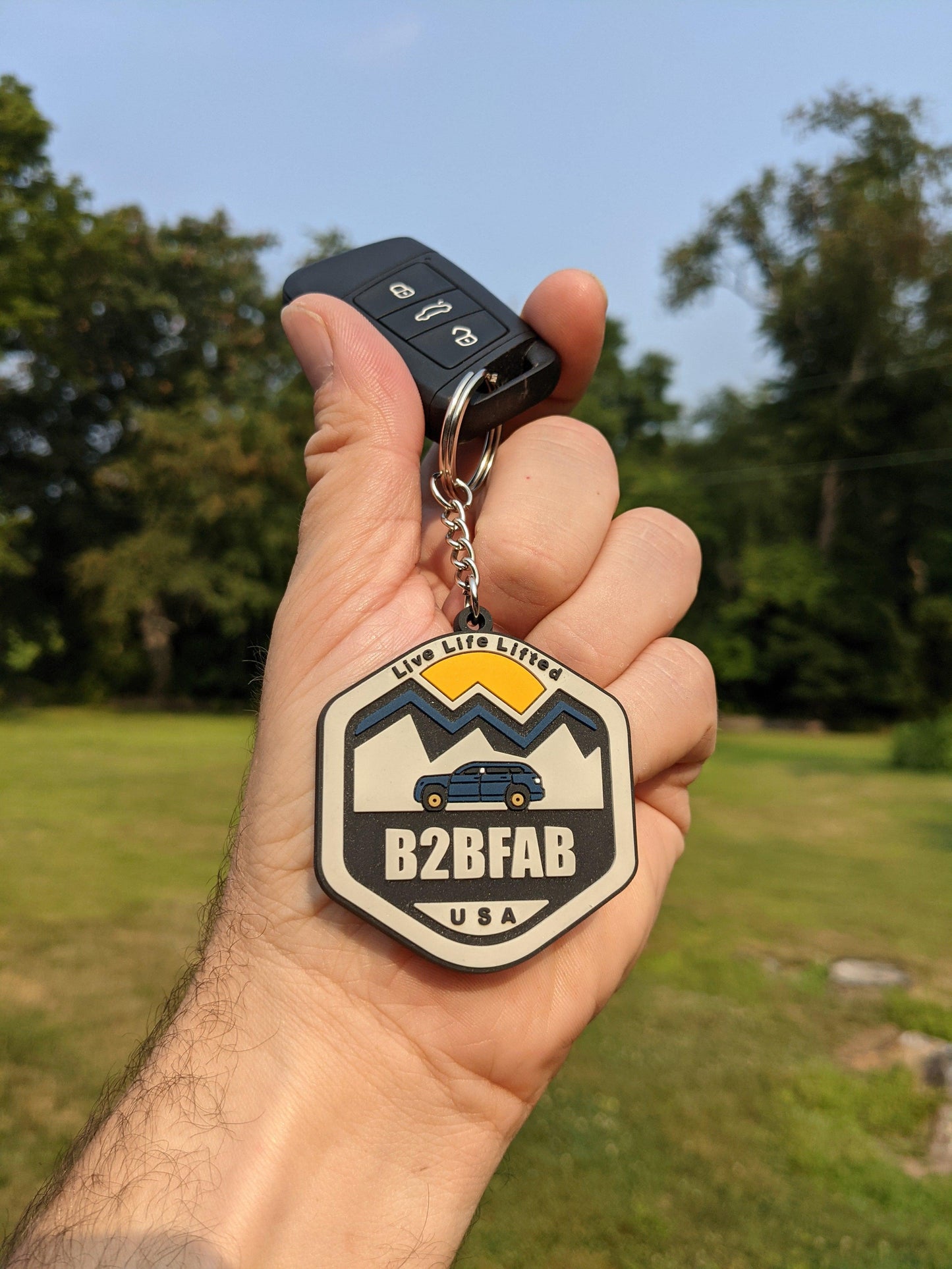 B2BFAB "Live Life Lifted" Key Chain - Berg Peaks Off-Road