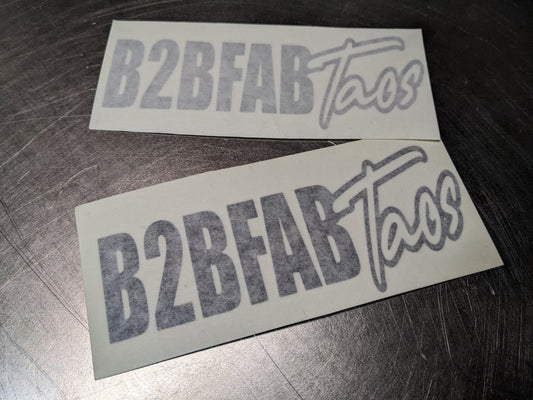"B2BFAB Taos" Splash Style Die-cut Vinyl - Berg Peaks Off-Road