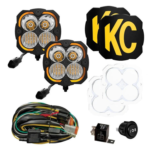 KC HiLites Flex Era Led 4-2-light Pod Kit