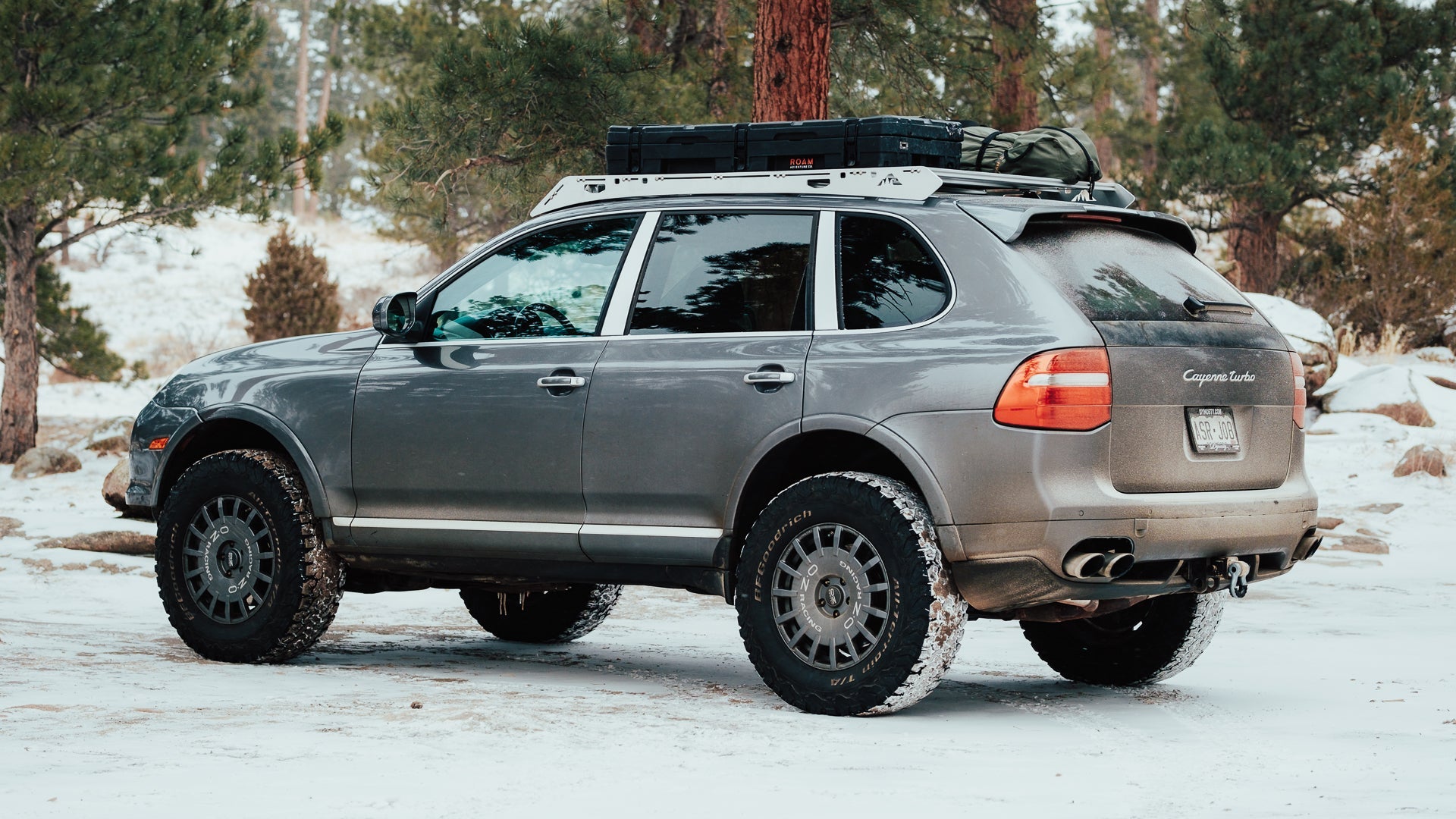 Porsche Cayenne 955 957 Roof Rack 2003 2010 Porsche Cayenne Sherpa Equipment Co. Berg Peaks Off Road