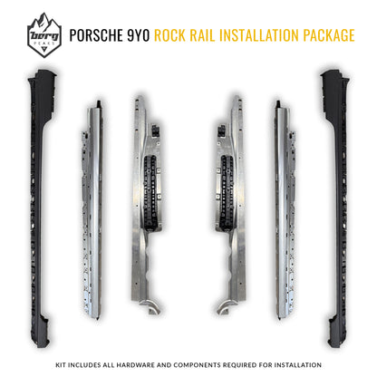 Berg Peaks Porsche 9Y0 Factory Rock Rail Installation Package