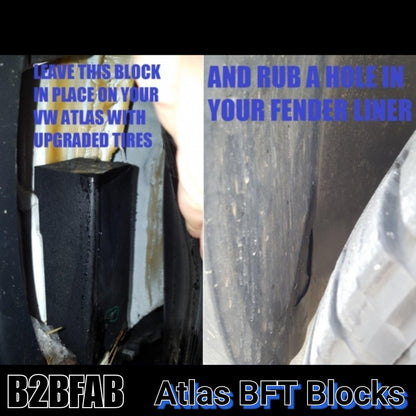 B2BFAB BFT Blocks, for big tire clearance, for Atlas / Cross Sport - Berg Peaks Off-Road