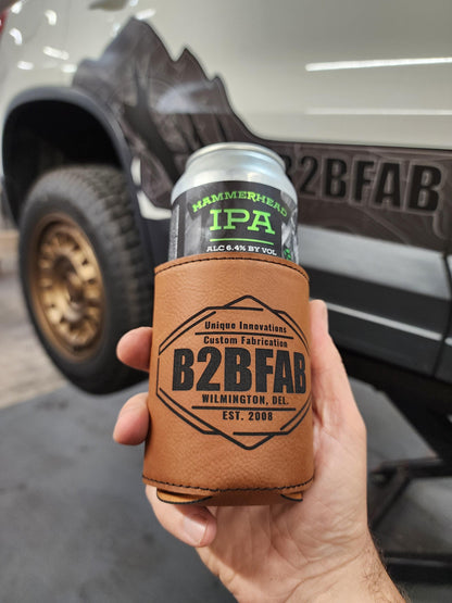 B2BFAB Leather Can Koozie - Berg Peaks Off-Road