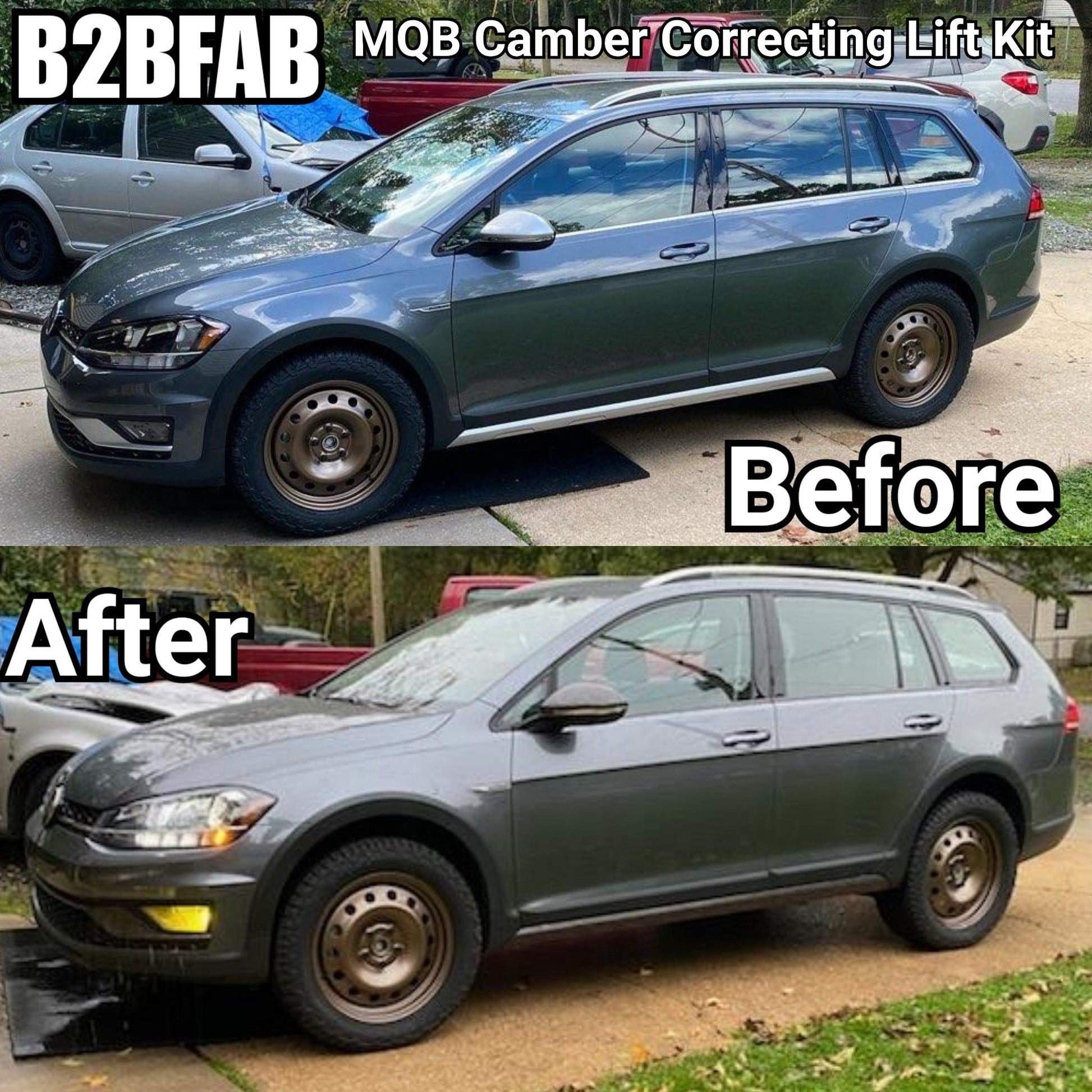 B2BFAB VW GTI Mk7 Camber Correcting Lift Kit