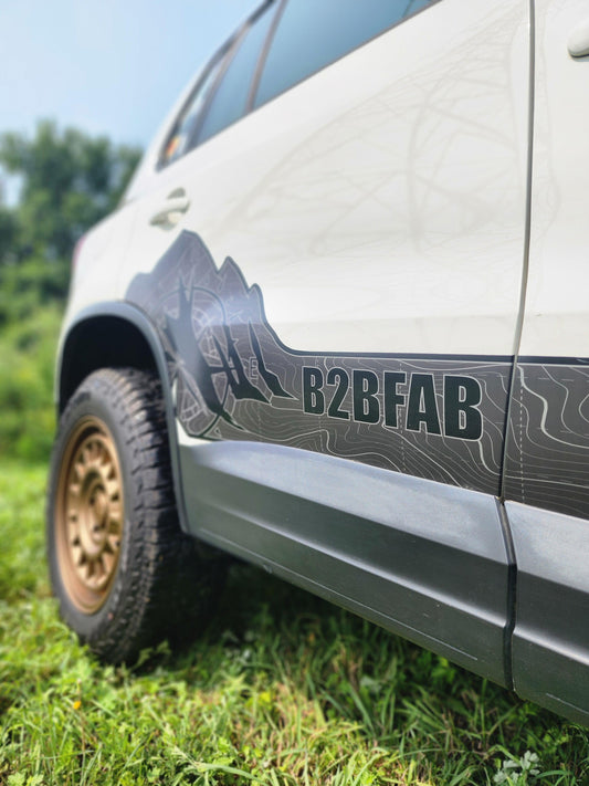 B2BFAB Mountain Side Graphics Package - Berg Peaks Off-Road