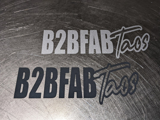 "B2BFAB Taos" Splash Style Die-cut Vinyl - Berg Peaks Off-Road